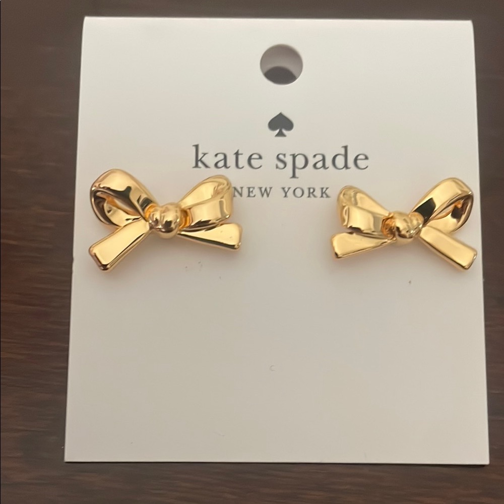Kate Spade Gold Bow Stud Earrings Jewelry